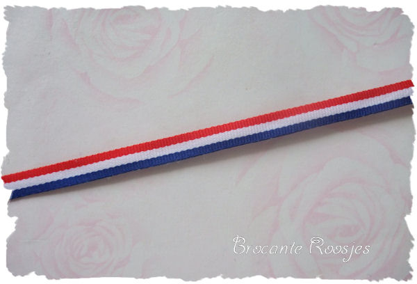 (SI-003) Rood-wit-blauw band - 7mm breed