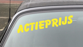 AUTOMOTIVE STICKERS 4 - SET VAN 5X TEKST 'ACTIEPRIJS'