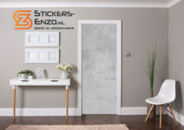 Deursticker beton look