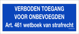 Verboden voor onbevoegden