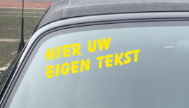 AUTOMOTIVE STICKERS 14 - SET VAN 5X TEKST 'HIER UW EIGEN TEKST'