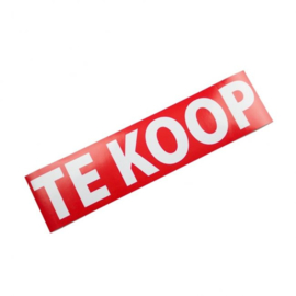 Sticker opdruk  "TE KOOP" 40x10 cm - Art.nr.0012