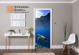 Deursticker zeeschildpad