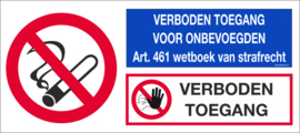 VERBODEN STICKERS