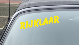 AUTOMOTIVE STICKERS 9 - SET VAN 5X TEKST 'RIJKLAAR'