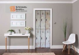 Deursticker vintage lockers