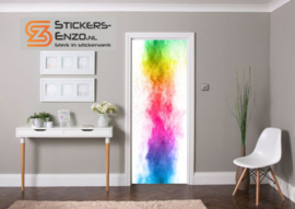 Deursticker kleuren poeder