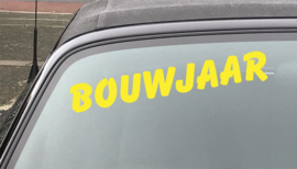 AUTOMOTIVE STICKERS 3 - SET VAN 5X TEKST 'BOUWJAAR'