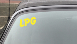 AUTOMOTIVE STICKERS 11 - SET VAN 5X TEKST 'LPG'