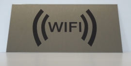 WIFI bordjes ( RVS )