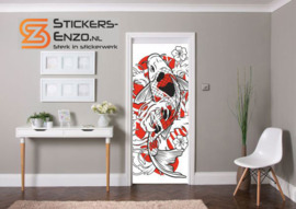 Deursticker japanse koi