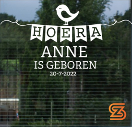 Geboorte Raamsticker 6