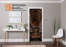 Deursticker bibliotheek balkon