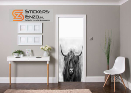 Deursticker schotse hooglander