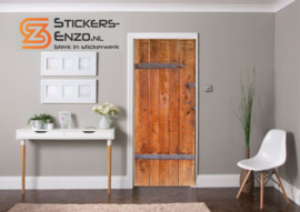 Deursticker antiek sloophout