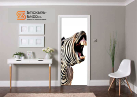 Deursticker zebra