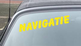 AUTOMOTIVE STICKERS 6- SET VAN 5X TEKST 'NAVIGATIE'