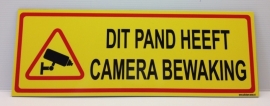 Sticker 'DIT PAND HEEFT CAMERA BEWAKING' - Art.nr.0046S