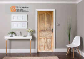 Deursticker licht houten deur