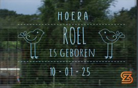 Geboorte Raamsticker 4
