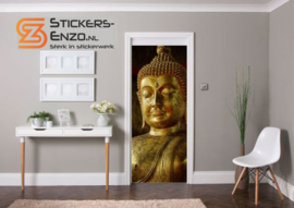 Deursticker bronzen boeddha
