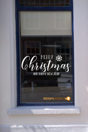 Feestdagen Raamsticker 14 -MERRY CHRISTMAS - 129 X 55 CM