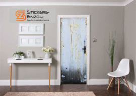 Deursticker ijzeren witte deur