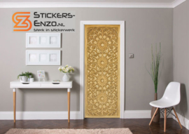 Deursticker gouden ornament
