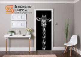 Deursticker giraffe