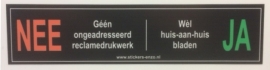 NEE / JA sticker-Art.nr. 0062