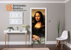 Deursticker mona lisa