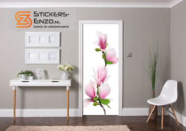 Deursticker magnolia tak