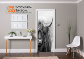 Deursticker schotse hooglander 1