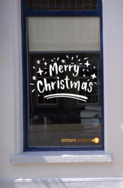 Feestdagen Raamsticker 3 - MERRY CHRISTMAS - 80 X 55 CM