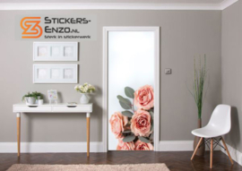 Deursticker bosje rozen