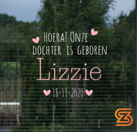 Geboorte Raamsticker 2