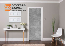 Deursticker beton grof