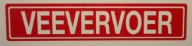 Sticker opschrift "VEEVERVOER" - Art.nr.0029