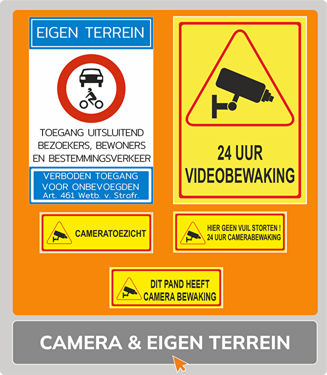 camera en eigen terrein