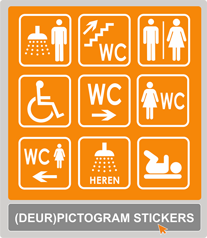 (deur)pictogram stickers