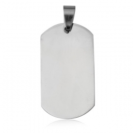 Langwerpige Dog Tag Graveer Hanger 1369