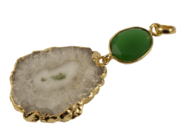 Hanger met Quartz en Aquamarijn Geode Druzy Edelstenen van Sujasa