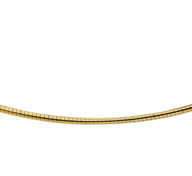 Gepolijst Rond Gouden Omega Collier