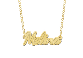 Gouden Melina Naamketting | Names4ever