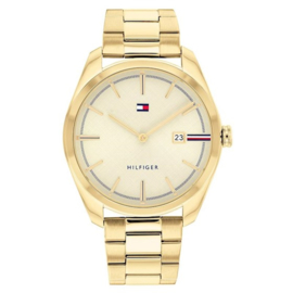 Tommy Hilfiger Goudkleurig Heren Horloge met Schakelband