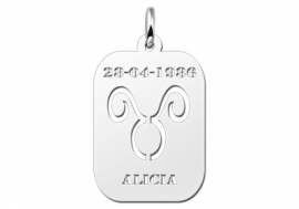 Names4ever Astrologie Stier Zilver Hanger ZHS002