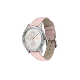 Lacoste Zilverkleurig Florence Horloge met Roze Band