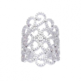 Queen Jewelry Zilveren Fashion Ring van Marilyn in Maat 7