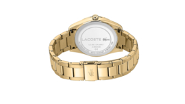 Lacoste Goudkleurig Dames Horloge met Goudkleurige Schakelband