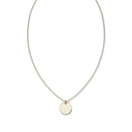 Tommy Hilfiger Goudkleurig Dames Collier met ronde Hanger